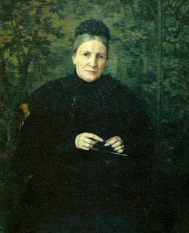 johan krouthen portratt av konstnarens mor oil painting picture